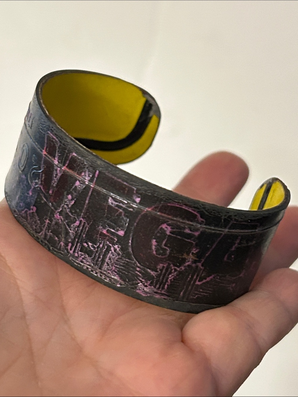 Las Vegas License plate Cuff-Style Bracelet NEW handmade from real license plate
